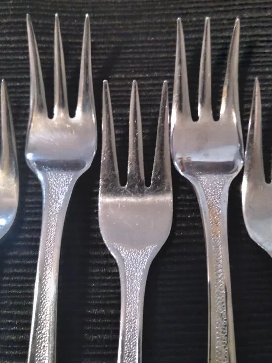 14 Stainless Steel Seafood Cocktail Forks - Picture 3 of 6